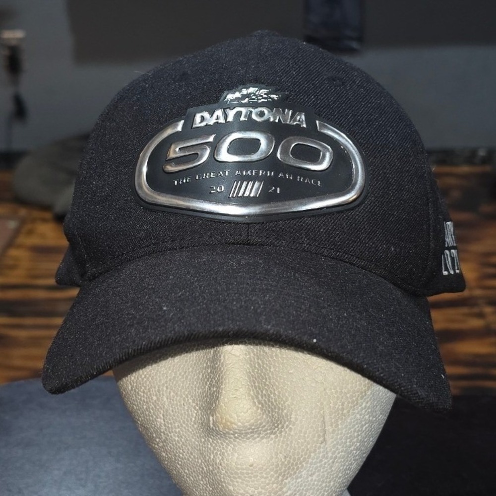 NASCAR Daytona 500 The Great American Race 2021 Black Adjustable Hat Cap‎